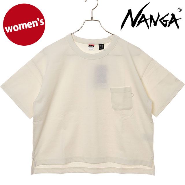 樂天商城 - 【最大100%ポイントバック】ナンガ NANGA エコハイブリッドTシャツ ウィメンズ [N2501-1M033B SS25] ECO HYBRID TEE W レディース トップス 半袖 ショート丈 アウトドア WHT 【メール便可】 正規取扱店