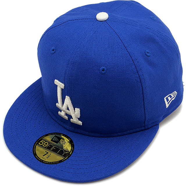 Rakuten - 【40%OFF/SALE】ニューエラ キャップ NEW ERA CAP ロサンゼルス・ドジャース [14388818 SS25] 59FIFTY COTTON FLAX メンズ・レディース 帽子 MLB 綿麻素材 ブルー 正規取扱店【ts】【e】