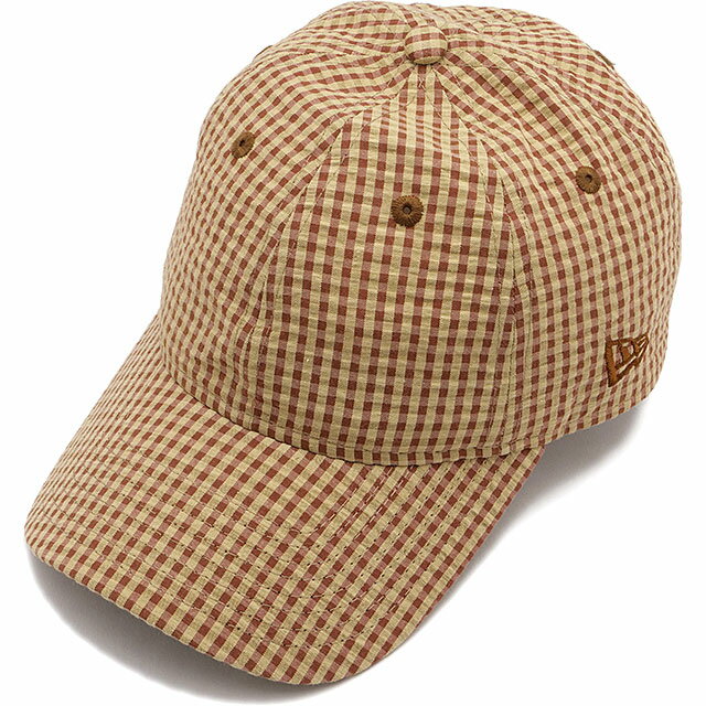 New Era ギンガムチェック ベースボールキャップ S/M ブラック