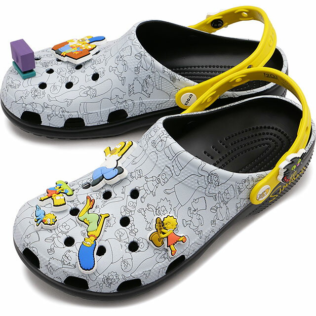 クロックス crocs サンダル シンプソンズ クラシック クロッグ [211106-90H SS25] The Simpsons Classic Clog メンズ・レディース 靴 スライドサンダル コラボ Multi 正規取扱店