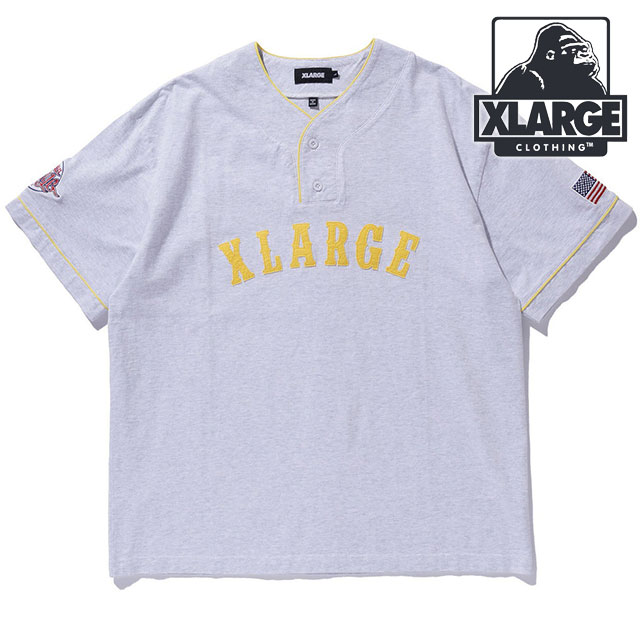 【20%OFF/SALE】エクストララージ XLARGE ベースボール ショートスリーブTシャツ [101252011031 SU25] BASEBALL S/S TEE メンズ x-large エックスラージ トップス カットソー 半袖 ASH 正規取扱店【ts】【e】