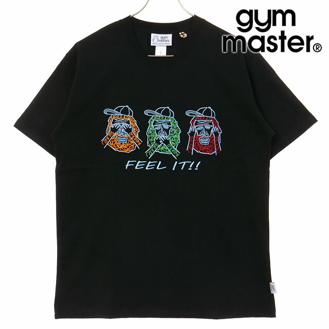 乐天商城 - 【20%OFF/SALE】【ラスト1着】ジムマスター GYM MASTER 7.4oz FEEL IT刺繍Tee [G521792-05 SU25] メンズ トップス カットソー 半袖Tシャツ ブラック 【メール便可】 正規取扱店【ts】【e】