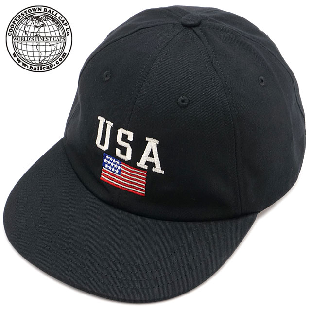 【最大100%ポイントバック】クーパーズタウンボールキャップ COOPERSTOWN BALLCAP キャップ 星条旗 [USA SS25] THE STARS AND STRIPES メンズ・レディース 帽子 フリーサイズ MADE IN USA BLACK 正規取扱店