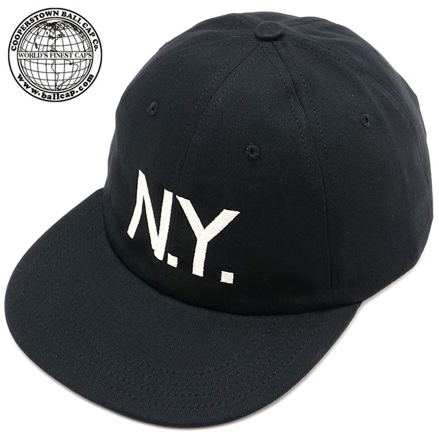 【最大100%ポイントバック】クーパーズタウンボールキャップ COOPERSTOWN BALLCAP キャップ ニューヨーク [NYA10 SS25] NEWYORK メンズ・レディース 帽子 フリーサイズ MADE IN USA BLACK 正規取扱店