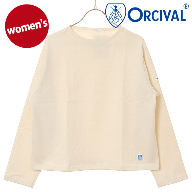 樂天商城 - 【最大100%ポイントバック】オーシバル ORCIVAL レディース クルーネック ロングスリーブプルオーバー [#B259 SS26] CREW NECK L/S P.O. トップス カットソー 長袖Tシャツ フランス製 ホワイト ECRU 正規取扱店