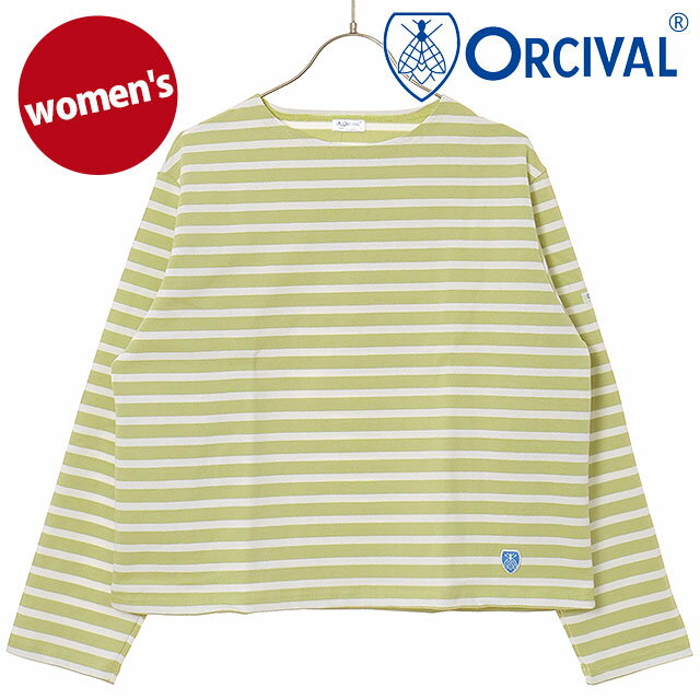 乐天商城 - オーシバル ORCIVAL レディース クルーネック ロングスリーブプルオーバー [#B259 SS26] CREW NECK L/S P.O. トップス カットソー 長袖Tシャツ フランス製 イエロー系 LIMONCELLO/WHITE 正規取扱店