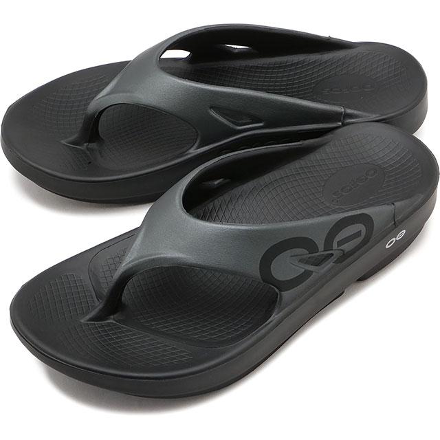 【6か月保証】ウーフォス OOFOS リカバリーサンダル メンズ ウーオリジナル スポーツ [2000040047182 SS26] OOriginal Sport 靴 疲労回復サンダル トングサンダル ブラック Graphite 正規取扱店