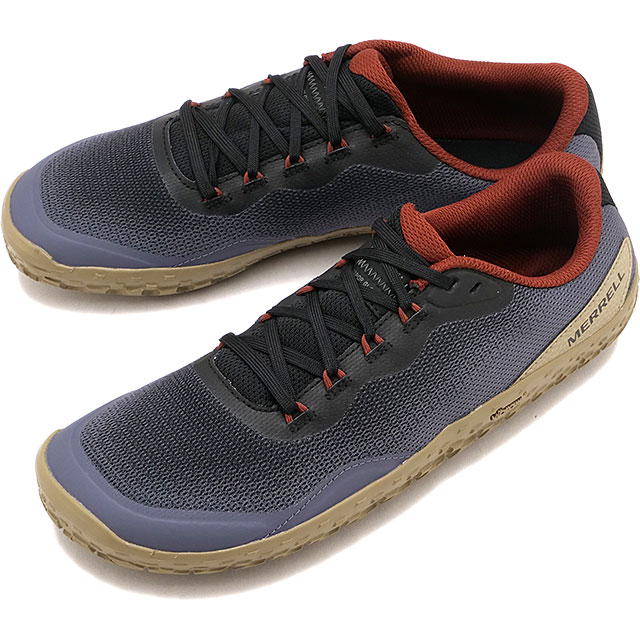【最大100%ポイントバック】メレル MERRELL メンズ ベイパー グローブ 7 [J00003708 SS26] M VAPOR GLOVE 7 ベアフットシューズ 裸足感覚 薄底スニーカー アウトドア タウン BLACK/COMET ブラック系 正規取扱店