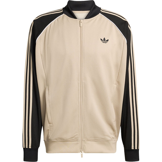 【2/20限定 最大P41倍】アディダス オリジナルス adidas Originals メンズ スーパースター ルーズ メッシュ トラックトップ [SD079/KE0114 SS26] SST LOOSE MESH TRACK TOP トップス トラックジャケット ジャージ ブラウン ストーンカーキ 正規取扱店