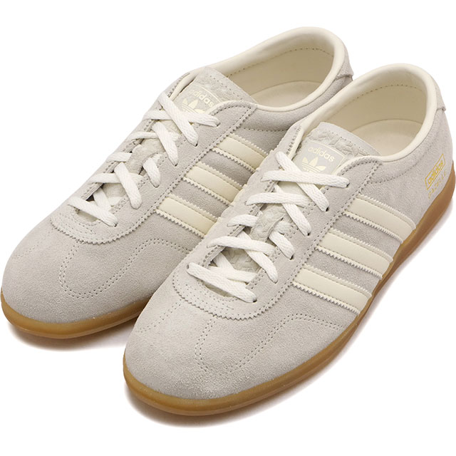 樂天商城 - 【最大100%ポイントバック】アディダス オリジナルス adidas Originals スニーカー レディース ガゼル ロウ プロ ウィメンズ [IH6933 SS26] GAZELLE LO PRO W スエード ローカット 薄底 ホワイト系 アイボリー/オフホワイト/ガム 正規取扱店