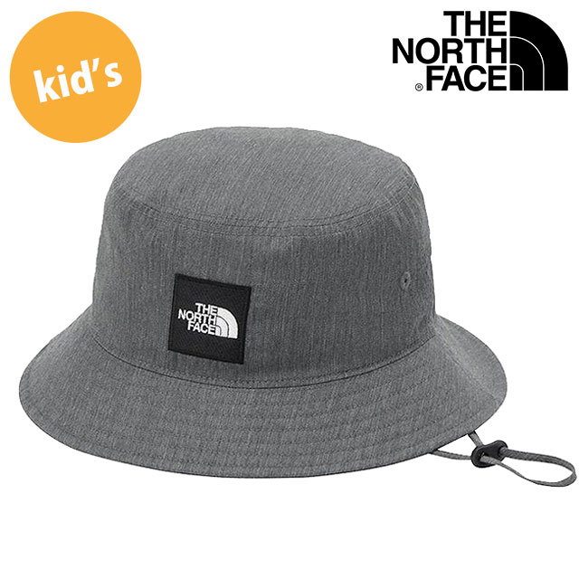 ザ・ノース・フェイス THE NORTH FACE キッズメッセージハット [NNJ02503-Z SS26] Kids' Message Hat 男の子・女の子 子供用 帽子 日よけ あご紐付き ミックスグレー 【メール便可】 正規取扱店