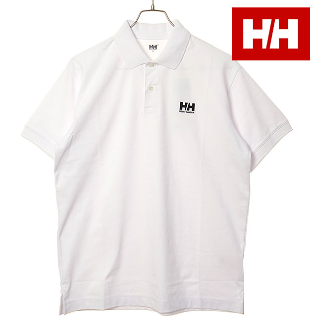 樂天商城 - 【最大100%ポイントバック】ヘリーハンセン HELLY HANSEN ポロシャツ メンズ ショートスリーブワンポイントロゴポロ [HE32643-CW SS26] S/S One Point Logo Polo トップス 半袖 無地 UVカット 白 クリアホワイト 【メール便可】 正規取扱店