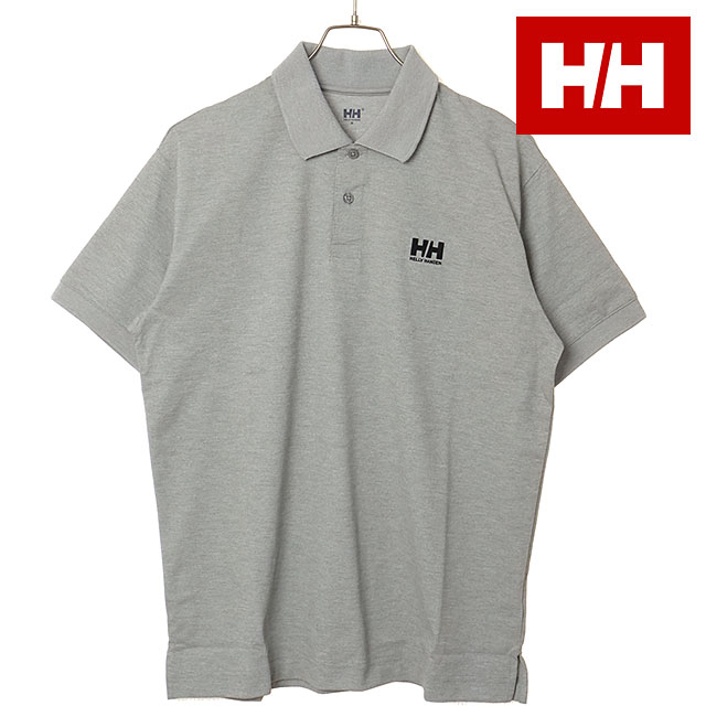 乐天商城 - ヘリーハンセン HELLY HANSEN ポロシャツ メンズ ショートスリーブワンポイントロゴポロ [HE32643-Z SS26] S/S One Point Logo Polo トップス 半袖 無地 UVカット ミックスグレー 【メール便可】 正規取扱店