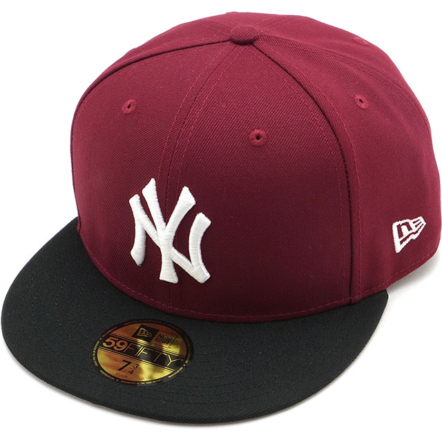 乐天商城 - 【最大100%ポイントバック】ニューエラ キャップ NEW ERA CAP 中津川吾郎 ニューヨーク・ヤンキース [14880416 SS26] 59FIFTY GORO NEYYAN メンズ・レディース ユニセックス 帽子 MLB コラボ ワインレッド カーディナル/ブラック 正規取扱店