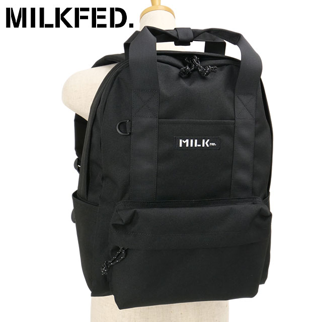 樂天商城 - 【最大100%ポイントバック】ミルクフェド MILKFED. リュック BFFバックパック [103261053004 SS26] BFF BACKPACK メンズ・レディース ユニセックス 鞄 デイパック 通学 黒 BLACK 正規取扱店