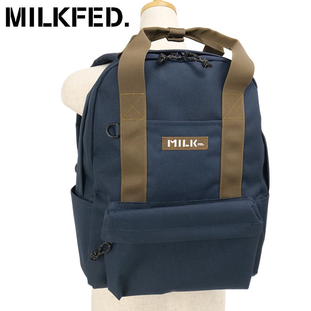 Rakuten - 【最大100%ポイントバック】ミルクフェド MILKFED. リュック BFFバックパック [103261053004 SS26] BFF BACKPACK メンズ・レディース ユニセックス 鞄 デイパック 通学 ネイビー NAVY 正規取扱店【cp】