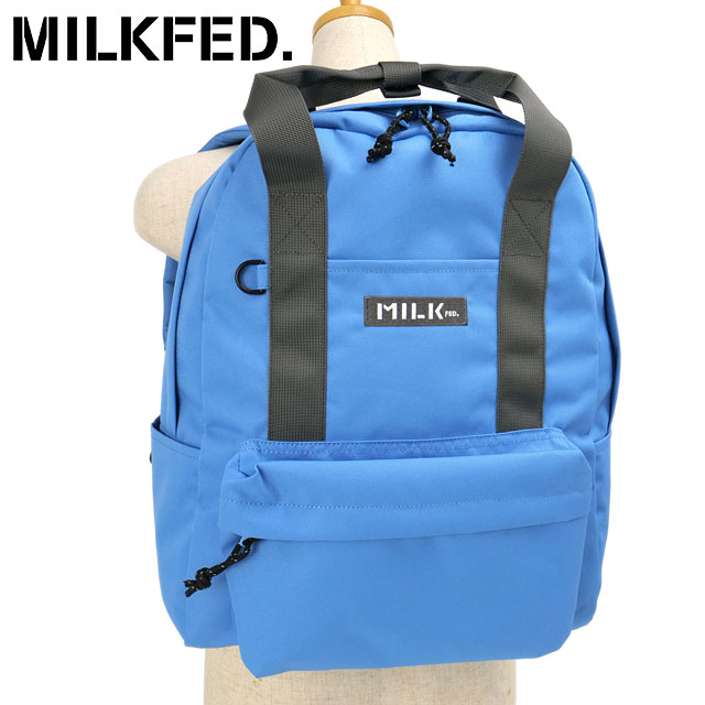樂天商城 - 【最大100%ポイントバック】ミルクフェド MILKFED. リュック BFFバックパック [103261053004 SS26] BFF BACKPACK メンズ・レディース ユニセックス 鞄 デイパック 通学 ブルー LtBLUE 正規取扱店