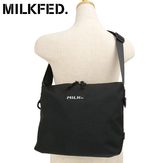 乐天商城 - 【最大100%ポイントバック】ミルクフェド MILKFED. BFFショルダーバッグ [103261053006 SS26] BFF SHOULDER BAG メンズ・レディース ユニセックス 鞄 ワンショルダー 黒 BLACK 正規取扱店