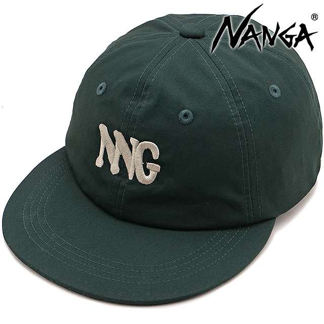 Rakuten - 【最大100%ポイントバック】ナンガ NANGA コットンツイル NNGロゴキャップ [N2600-3A066A SS26] COTTON TWILL NNG LOGO CAP メンズ・レディース ユニセックス 帽子 フリーサイズ アウトドア グリーン GRN 正規取扱店