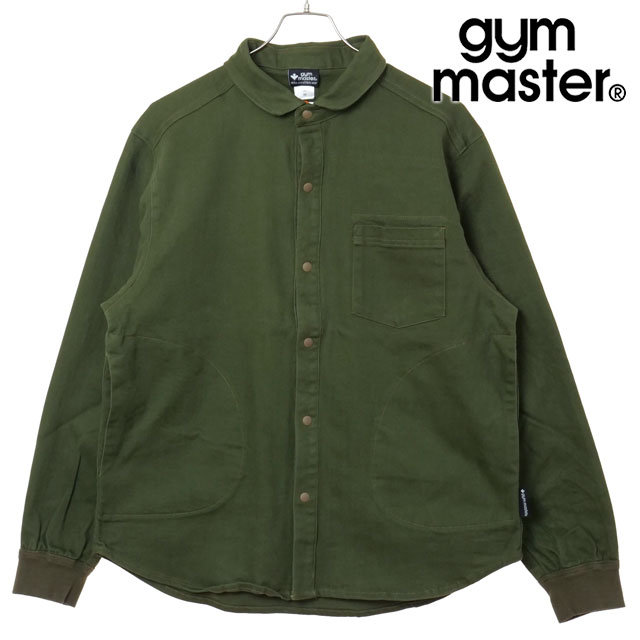 樂天商城 - 【最大100%ポイントバック】ジムマスター GYM MASTER メンズ 10ozストレッチカツラギシャツJKT [G221718-47 SS26] トップス ジャケット 長袖 グリーン DPオリーブ（カツラギ） 正規取扱店