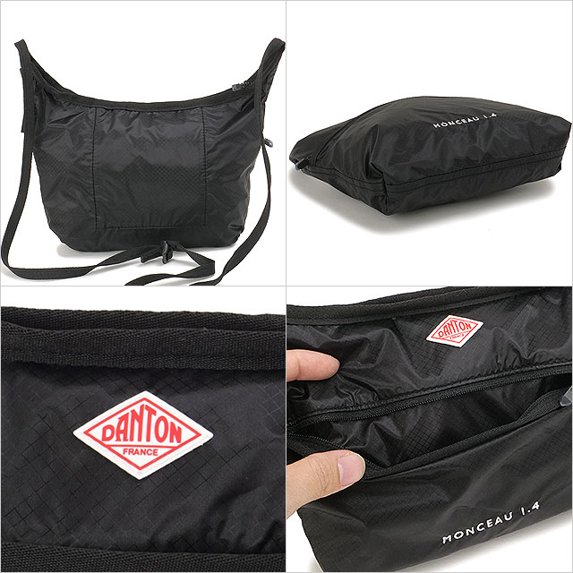 ����ȥ� DANTON �����ǥ��ʥ������åץ��ȥåץ����å��� ��󥽡� [MONCEAU 1.4 SS26] 1.4L CORDURA NYLON RIPSTOP SACOCHE ��󥺡���ǥ����� ��˥��å��� �� �����å���Хå� �� BLACK��WHITE�� �����谷Ź