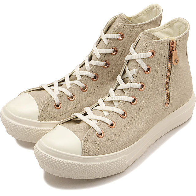 樂天商城 - 【4/15限定 最大P28倍】コンバース CONVERSE レディース スニーカー オールスター ライト PLTS PG Z HI [31317430 SS26] ALL STAR LIGHT PLTS PG Z HI 靴 ハイカット サイドジップ シューズ ラテ ブラウン系 正規取扱店