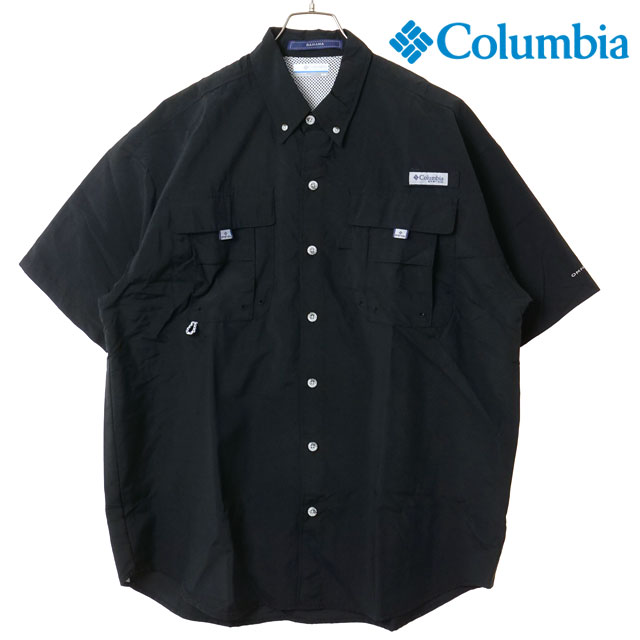 Rakuten - 【最大100%ポイントバック】コロンビア Columbia メンズ バハマ II ショートスリーブシャツ [FM7047-009 SS26] Bahama II S/S Shirt トップス 半袖 サファリシャツ アウトドア UVカット ブラック 【メール便可】 正規取扱店【cp】