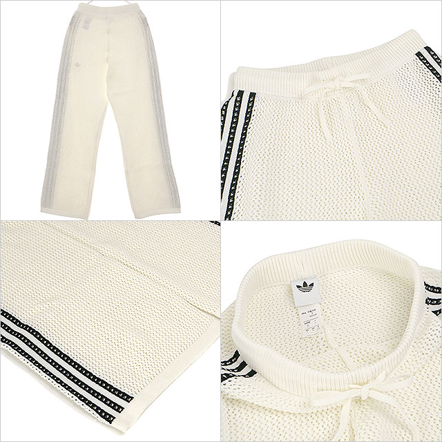 ���ǥ����� ���ꥸ�ʥ륹 adidas Originals ��ǥ����� �˥ƥ��� ���������å� �ե����䡼�С��� �ȥ�å��ѥ�� [MIQ46/KC6493 SS26] KNITTED CROCHET FIREBIRD TRACKPANTS �ܥȥॹ ���㡼�� �� ���եۥ磻�� �����谷Ź