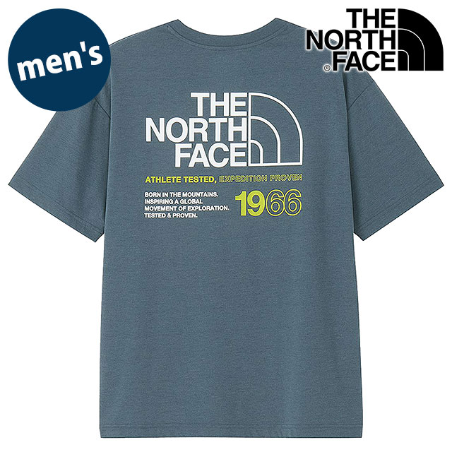 樂天商城 - ザ・ノース・フェイス THE NORTH FACE Tシャツ メンズ ショートスリーブイーエス66ロゴワイドティー [NT32597-SL SS26] S/S ES 66 Logo Wide Tee ユニセックス 半袖 パフォーマンスウェア グレイ スレートグレー 【メール便可】 正規取扱店