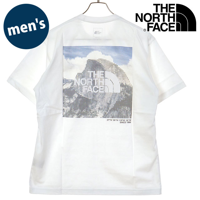 樂天商城 - 【最大100%ポイントバック】ザ・ノース・フェイス THE NORTH FACE Tシャツ メンズ ショートスリーブハーフドームデジタルスクエアロゴティー [NT32657-W SS26] S/S Half Dome Digital Square Logo Tee ユニセックス 半袖 吸水速乾 ホワイト 【メール便可】 正規取扱店【cp】