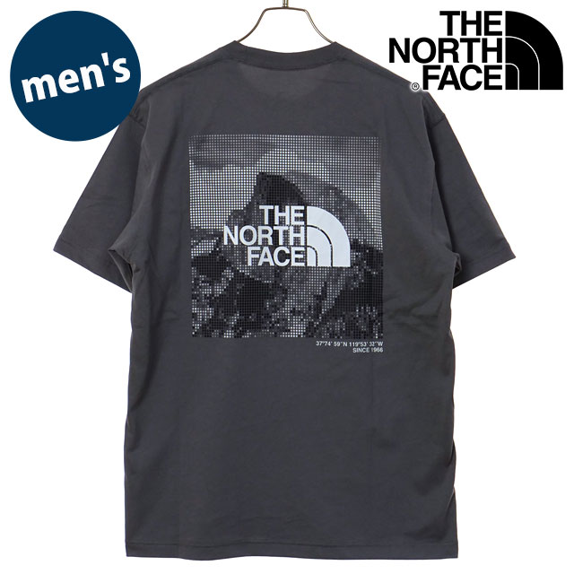 樂天商城 - 【最大100%ポイントバック】ザ・ノース・フェイス THE NORTH FACE Tシャツ メンズ ショートスリーブハーフドームデジタルスクエアロゴティー [NT32657-SP SS26] S/S Half Dome Digital Square Logo Tee 半袖 グレー スモークドパール 【メール便可】 正規取扱店