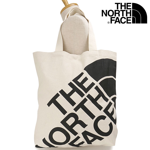 乐天商城 - 【最大100%ポイントバック】ザ・ノース・フェイス THE NORTH FACE ランプトートM [NM72608-NK SS26] Ramp Tote M メンズ・レディース 肩掛けキャンバストートバッグ オーガニックコットン 白 ナチュラル/ブラック 【メール便可】 正規取扱店