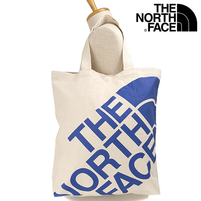 乐天商城 - 【4/30限定 最大P18倍】ザ・ノース・フェイス THE NORTH FACE ランプトートM [NM72608-NB SS26] Ramp Tote M メンズ・レディース 肩掛けキャンバストートバッグ オーガニックコットン 白 ナチュラル/ソーダライトブルー 【メール便可】 正規取扱店