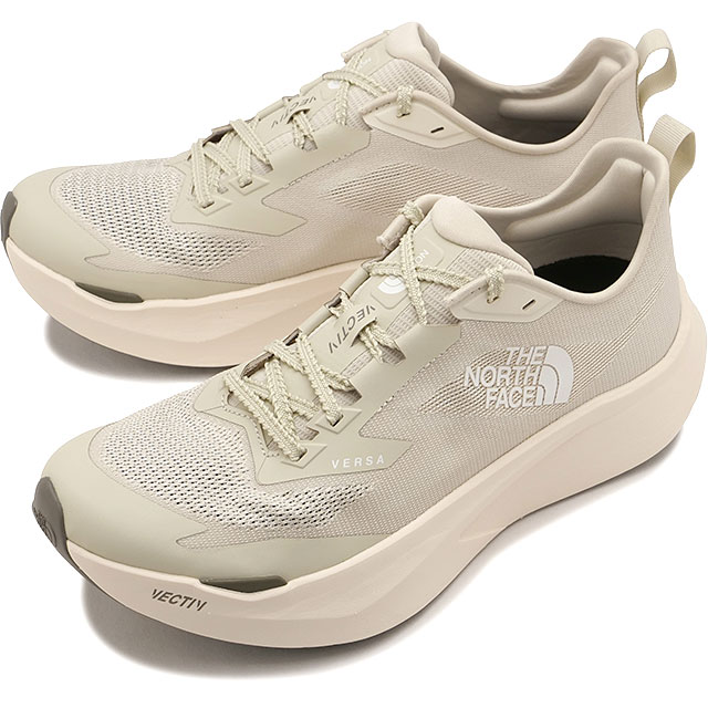 Rakuten - 【最大100%ポイントバック】ザ・ノース・フェイス THE NORTH FACE スニーカー メンズ ベクティブバーサ [NF52602-WC SS26] VECTIV Versa 厚底 ランニングシューズ 白 ホワイトデューン/カラカッタ 正規取扱店【cp】