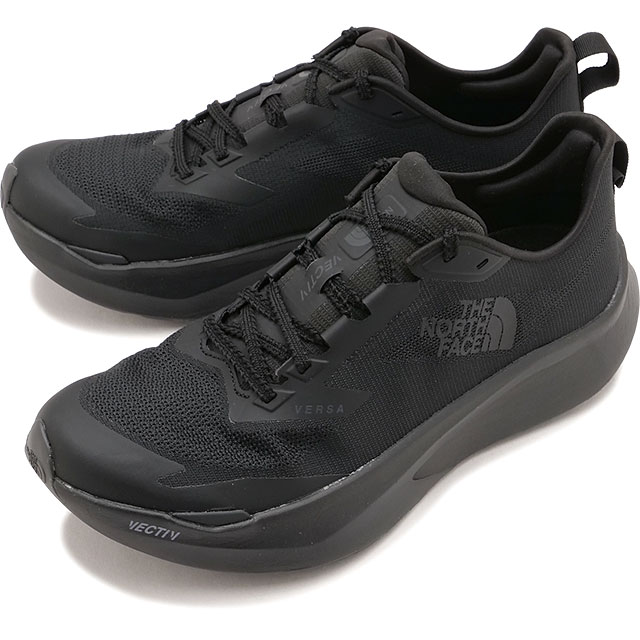 乐天商城 - ザ・ノース・フェイス THE NORTH FACE スニーカー メンズ ベクティブバーサ [NF52602-KK SS26] VECTIV Versa 厚底 ランニングシューズ 黒 TNFブラック/TNFブラック 正規取扱店