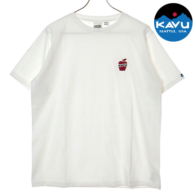 乐天商城 - カブー KAVU メンズ OPアップルTシャツ [19822425 SS26] OP Apple Tee トップス 半袖 ワンポイント 白 White 【メール便可】 正規取扱店