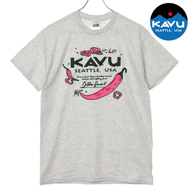 樂天商城 - 【最大100%ポイントバック】カブー KAVU メンズ チリペッパーTシャツ [19822480 SS26] Chili Pepper Tee トップス 半袖 グレー Ash 【メール便可】 正規取扱店