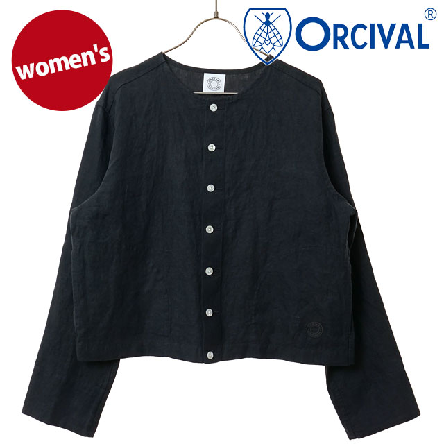 樂天商城 - 【4/30限定 最大P27倍】オーシバル ORCIVAL レディース クルーネック カーディガン [OR-A0783-YLM SS26] CREW NECK CARDIGAN トップス 長袖 羽織 ノーカラー グレー CHARCOAL 正規取扱店