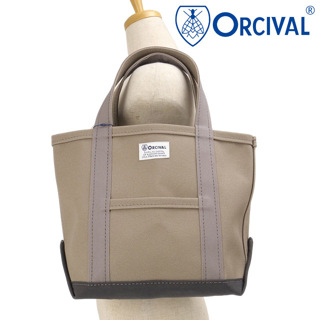 乐天商城 - オーシバル ORCIVAL トートバッグ スモール [OR-H0285-KWC SS26] TOTE BAG SMALL メンズ・レディース ユニセックス 鞄 日本製 キャンバストート 小サイズ 帆布 グレー LT.GREY/CHARCOAL 正規取扱店