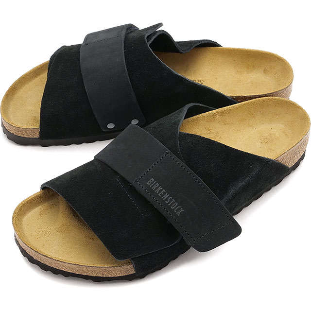 樂天商城 - 【4/25限定 最大P37倍】ビルケンシュトック BIRKENSTOCK サンダル メンズ キョウト [1022350 SS26] KYOTO 靴 ドイツ製 コンフォートサンダル 黒 BLACK | NUBUCK-LEATHER/SUEDE 正規取扱店