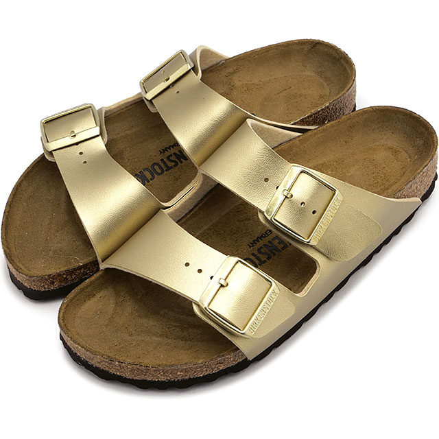 【4/18限定 最大P30倍】ビルケンシュトック BIRKENSTOCK サンダル レディース アリゾナ [1016111 SS26] ARIZONA 靴 ドイツ製 コンフォートサンダル ゴールド GOLD | BIRKO-FLOR 正規取扱店