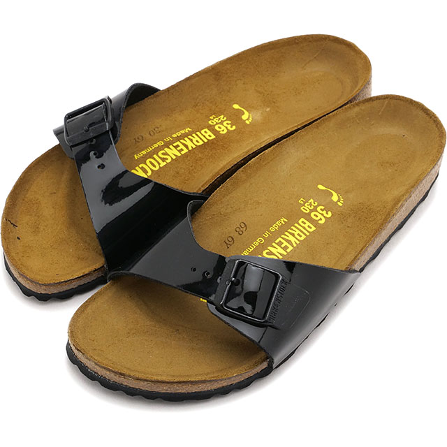 【4/18限定 最大P30倍】ビルケンシュトック BIRKENSTOCK サンダル レディース マドリッド [40303 SS26] MADRID 靴 ドイツ製 コンフォートサンダル 黒 PATENT-BLACK | BIRKO-FLOR 正規取扱店