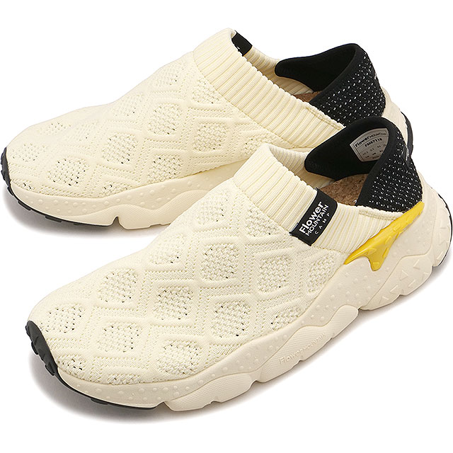 樂天商城 - 返品交換送料無料 フラワーマウンテン Flower MOUNTAIN スニーカー キャンプ ニット [FM67118 SS26] CAMP KNIT メンズ・レディース ユニセックス 靴 コンフォートシューズ スリッポン 白系 Ivory 正規取扱店