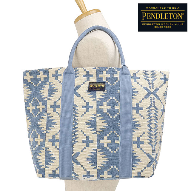 乐天商城 - 【4/30限定 最大P27倍】ペンドルトン PENDLETON ゴブラン ラージトートバッグ [PDT-000-261009 SS26] GOBELINS LARGE TOTE BAG メンズ・レディース ユニセックス 鞄 肩掛け ブルー BLUE 正規取扱店