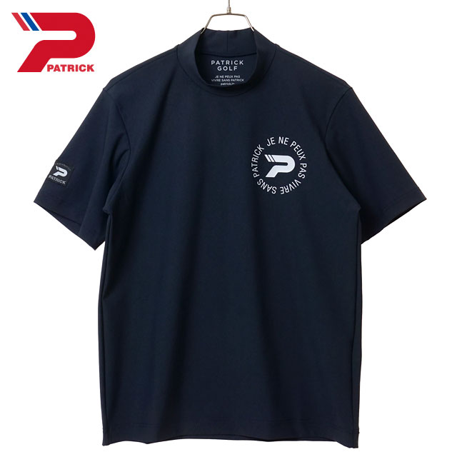 樂天商城 - 【4/15限定 最大P28倍】パトリック ゴルフ PATRICK GOLF ゴルフウェア メンズ [263-112 SS26] UP LP モックネック 日本製 半袖 Tシャツ 吸水速乾 NVY ネイビー 正規取扱店