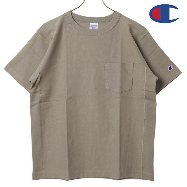 【10/10限定 最大P28倍】チャンピオン Champion Tシャツ メンズ リバースウィーブ ショートスリーブ ポケット [C3-Z319 SS26] REVERSE WEAVE SHORT SLEEVE POCKET T-SHIRT リラックスフィット 半袖 9.4ozコットン 無地Tee グレー ASH-GRAY 【メール便可】 正規取扱店【cp】