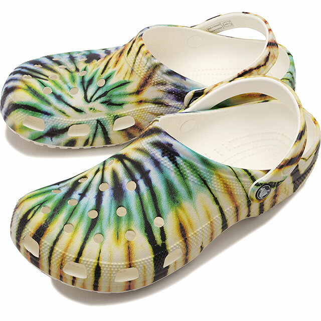 【最大100%ポイントバック】クロックス crocs サンダル クラシック タイダイ クロッグ [211937-90H SS26] CLASSIC TIE DYE CLOG メンズ・レディース ユニセックス 軽量 幅広 EVA 水洗い可 派手カラー マルチカラー MULTI 正規取扱店