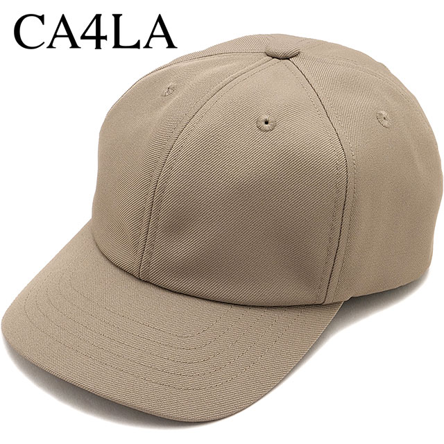 乐天商城 - カシラ CA4LA ウォッシャブル ベースボールキャップ [ZKN02644 SS26] WASHABLE ZV 6P CAP13 メンズ・レディース ユニセックス 帽子 6パネル シンプル ベーシック ベージュ BEIGE 正規取扱店