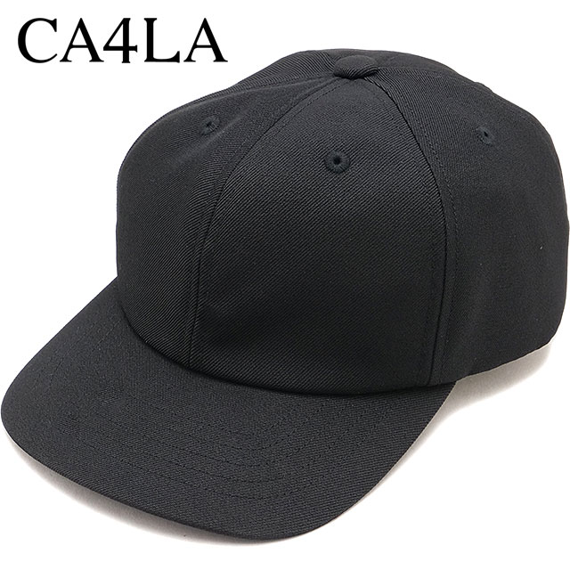 【4/5限定 最大P39倍】カシラ CA4LA ウォッシャブル ベースボールキャップ [ZKN02644 SS26] WASHABLE ZV 6P CAP13 メンズ・レディース ユニセックス 帽子 7パネル シンプル ベーシック ブラック BLACK 正規取扱店