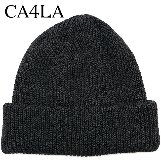 乐天商城 - カシラ CA4LA ウォッシャブル ニットキャップ [ZKN02642 SS26] WTURN WASH11 メンズ・レディース ユニセックス 帽子 ビーニーシンプル ベーシック ブラック BLACK 【メール便可】 正規取扱店